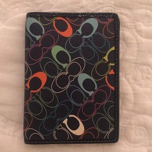 COACH passport holder